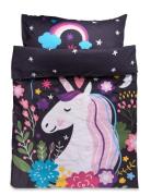 Bed Linen Nb 027 Unicorn Glow - 140X200, 70X90 Cm Home Sleep Time Bed ...