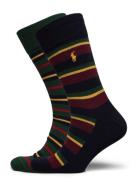 Striped Cotton-Blend Trouser Sock 2-Pack Underwear Socks Regular Socks...