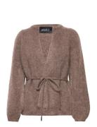 Fredrikke Chunky Cardigan Tops Knitwear Cardigans Brown Ella&il