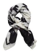 Scarf Brushed Flora Accessories Scarves Lightweight Scarves Black Lind...