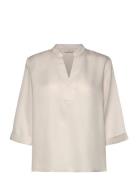 Fqnille-Blouse Tops Blouses Long-sleeved Cream FREE/QUENT