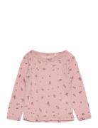 Blouse Ls Tops T-shirts Long-sleeved T-Skjorte Pink Fixoni