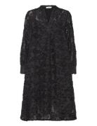 Maoberon W Slipdress Knælang Kjole Black Masai