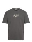 St Washed Tshirt Tops T-Kortærmet Skjorte Grey GANT