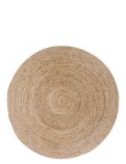 Rina - Rug, Braided Jute, Nature Ø150 Cm Home Textiles Rugs & Carpets ...