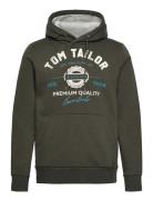 Hoodie With Print Tops Sweatshirts & Hoodies Hoodies Khaki Green Tom T...