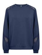 Sc-Banu Tops Sweatshirts & Hoodies Sweatshirts Blue Soyaconcept