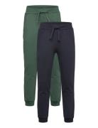 Pants Sweat 2-Pack Bottoms Sweatpants Green Minymo