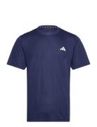 Tr-Es Base T Tops T-Kortærmet Skjorte Navy Adidas Performance