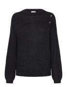 Bruni Fancy Button Sweater Tops Knitwear Jumpers Black Dante6