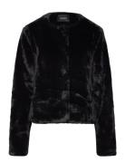 Carro Fake Fur Jacket Outerwear Faux Fur Black Ella&il