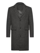 Slhjamie Coat Jkt Uldfrakke Frakke Grey Selected Homme