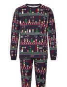 Vintage Gaming Pyjamas Pyjamas Nattøj Navy Christmas Sweats