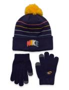 Nike Powder Play Peak Beanie Set Sport Headwear Hats Beanie Navy Nike