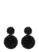 Sanremo Earring Ørestickere Smykker Black By Jolima