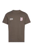 Cotton Jersey Frode Digital Mystery Tee Tops T-Kortærmet Skjorte Brown...