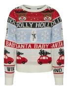 Vmholly Jollyflakes Ls Pull Xmas Girl Tops Knitwear Pullovers Cream Ve...