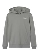 Nlmstudio Ls Bru Sweat W. Hood Tops Sweatshirts & Hoodies Hoodies Grey...