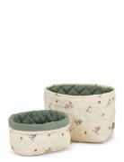 Quilted Storage Basket, Set Of Two - Ocs Home Kids Decor Storage Stora...