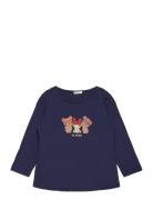 T-Shirt L/S Tops T-shirts Long-sleeved T-Skjorte Navy United Colors Of...