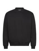 Relaxed Heavy Sweatshirt Tops Sweatshirts & Hoodies Sweatshirts Black ...