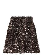 Tnmarlin Sequin Skirt Dresses & Skirts Skirts Short Skirts Black The N...