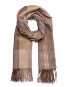 Plaid & Logo-Motif Reversible Scarf Accessories Scarves Winter Scarves...