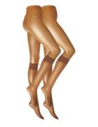 Decoy Kneehigh Silklook 2Pk 20 Lingerie Socks Knee High Socks Beige De...