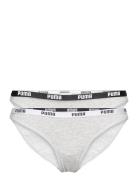 Puma Women Bikini 2P Hang Sport Panties Briefs Grey PUMA