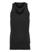 Puma Basic 2P Tank Top Tops T-shirts Sleeveless Black PUMA