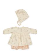 Doll's Clothing Set & Bonnet - Gots - Bows Toys Dolls & Accessories Do...