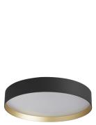 Lucia 45 Black/Gold Home Lighting Lamps Ceiling Lamps Flush Mount Ceil...