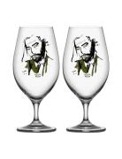 All About You/Want Him  Beer 2-Pack 40Cl Home Tableware Glass Beer Gla...