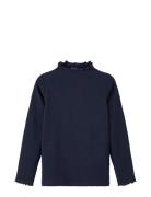 Nkfrikort Ls Slim Top Tops T-shirts Turtleneck Blue Name It