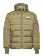 Hooded Puffer Alpha Fd Designers Jackets Padded Jackets Green Alpha In...