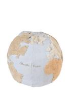 Pouffe World Map Home Kids Decor Cushions Multi/patterned Lorena Canal...