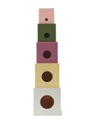 Cubes Wood 5 Pcs Edvin Toys Baby Toys Educational Toys Stackable Block...