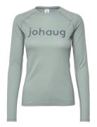 Rib Tech Long Sleeve Sport Base Layer Tops Green Johaug