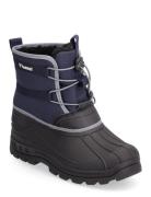 Icicle Low Jr Sport Winter Boots Winter Boots W. Laces Blue Hummel