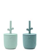 Peekaboo Straw Cup 2-Pack Wally Blue Baby & Maternity Baby Feeding Sip...