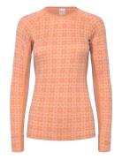 Rose Light Ls Sport Base Layer Tops Orange Kari Traa