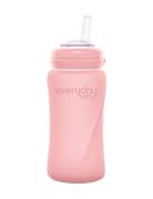 Glass Straw Bottle Healthy + Rose Pink Baby & Maternity Baby Feeding S...