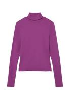 Nlfdida Ls Rollneck Top Tops T-shirts Turtleneck Purple LMTD