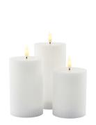 Smilla 3 Stk Set Rechargable Home Decoration Candles Led Candles White...