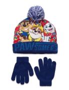 Set Cap + Glooves Accessories Headwear Hats Winter Hats Multi/patterne...