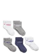 Kids Lin Ank 5P Sport Socks & Tights Socks Grey Adidas Performance