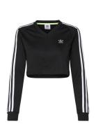 Fr Ls Jersey Sport Crop Tops Long-sleeved Crop Tops Black Adidas Origi...