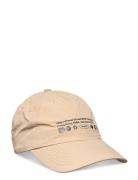 Creet Tech Cap Designers Headwear Caps Beige Woodbird