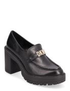 Zona - Heel Moccasin Shoes Heels Heeled Loafers Black DKNY