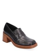 Roxanne Black Shoes Heels Heeled Loafers Black ALOHAS